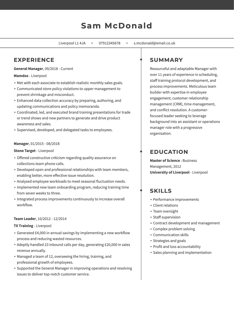 Modern cover letters