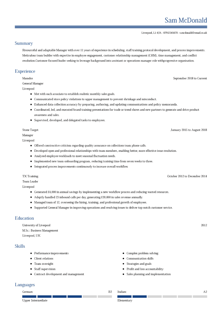 Modern cover letters