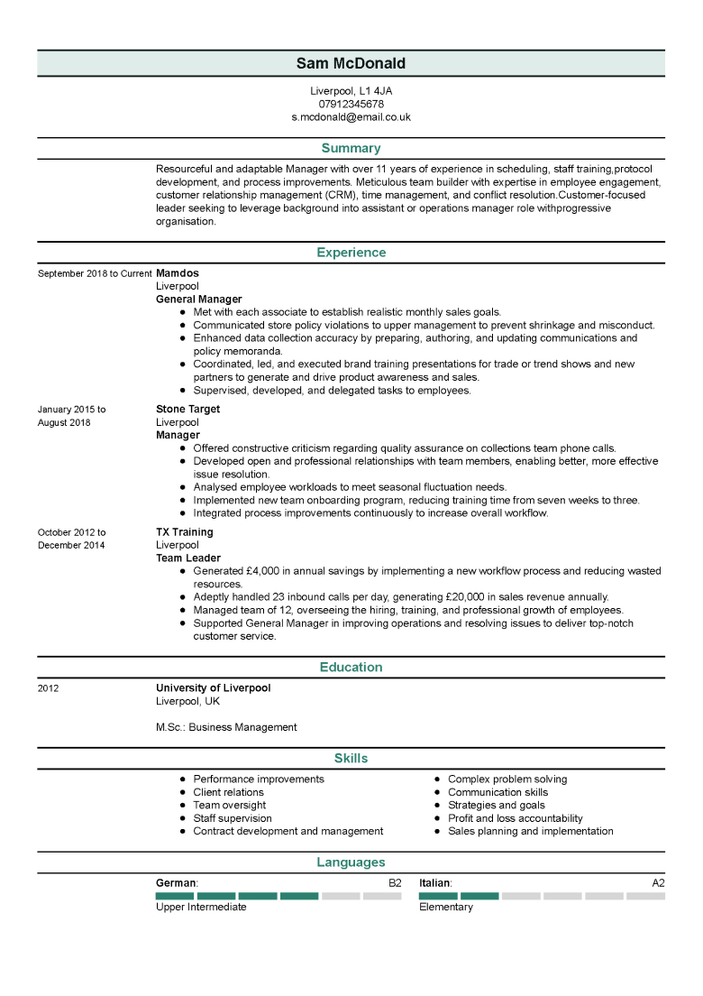 Modern cover letters