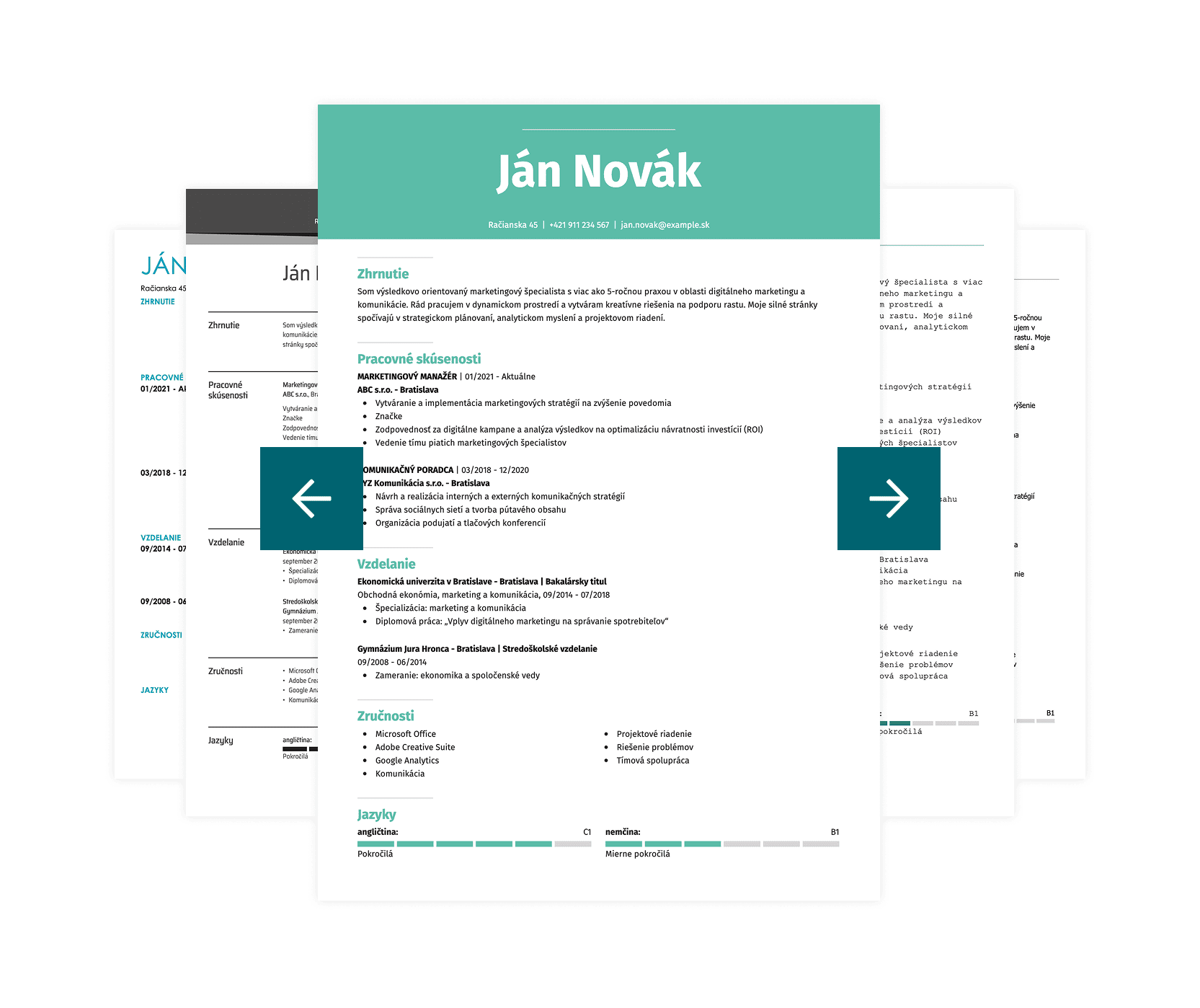 Jednoduchý nástroj na tvorbu životopisov